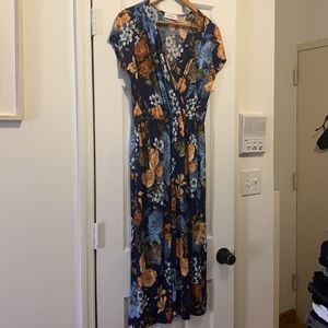 Modcloth floral mid length dress